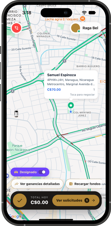 App de conductor Rundi